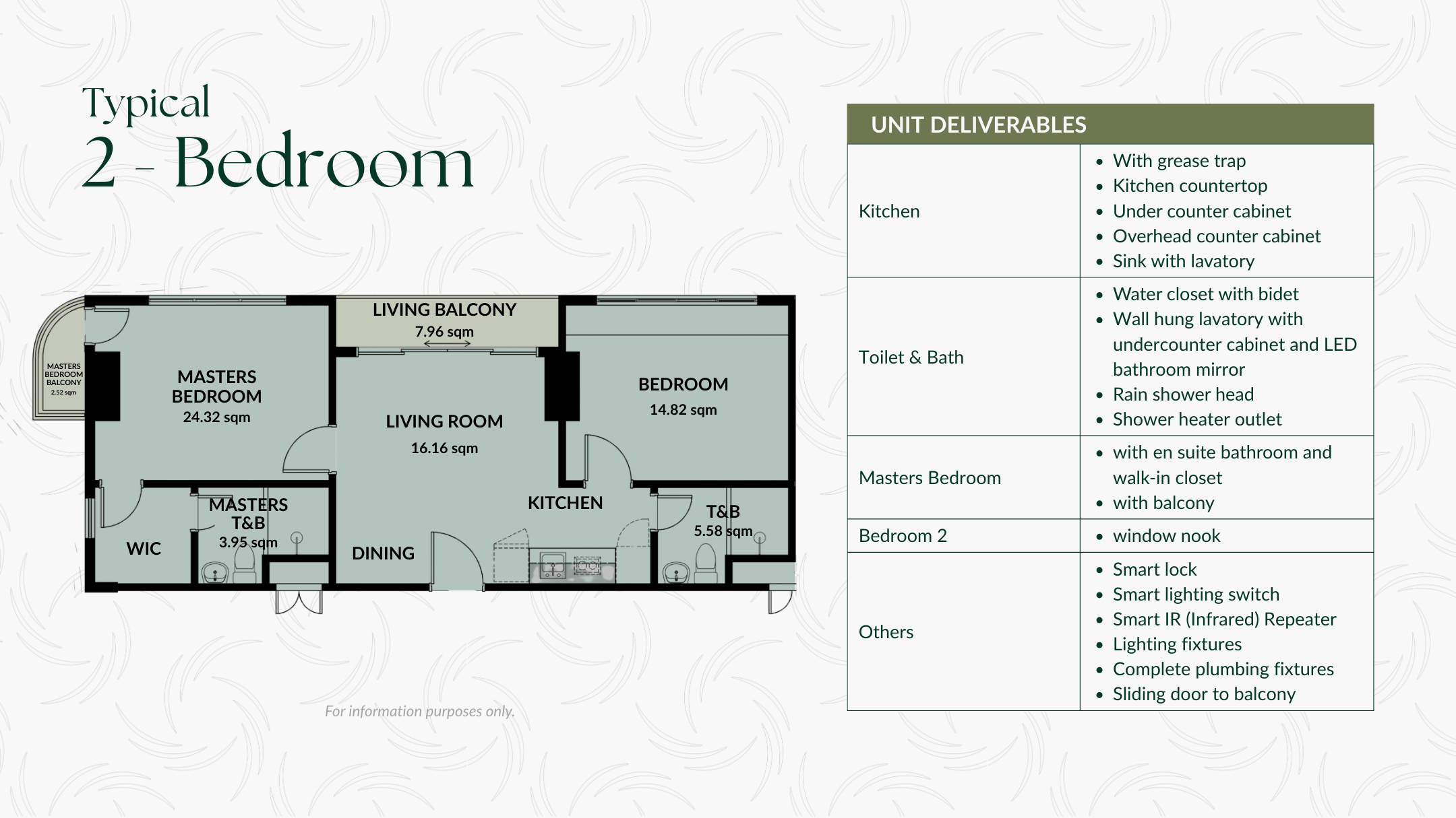 Palmava 2 bedroom condo unit floor plan Cebu