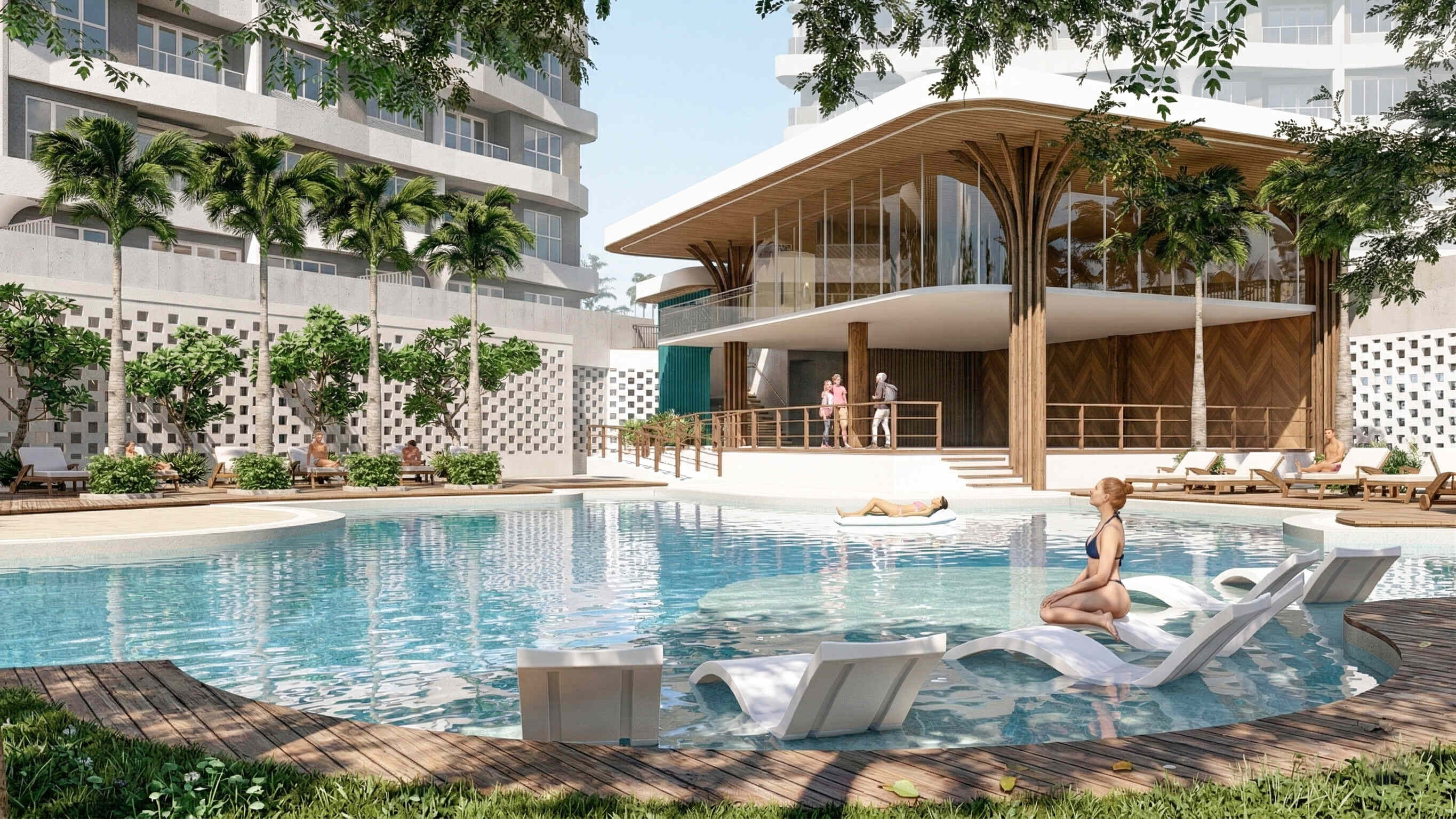 Palmava tropical resort clubhouse Cordova Cebu